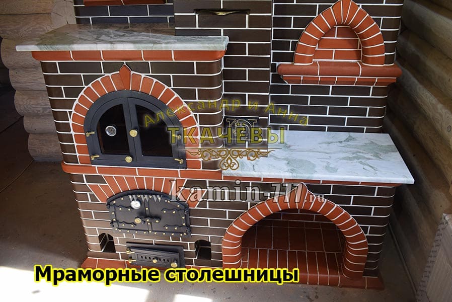 Кладка портала для банной печи в Екатеринбурге